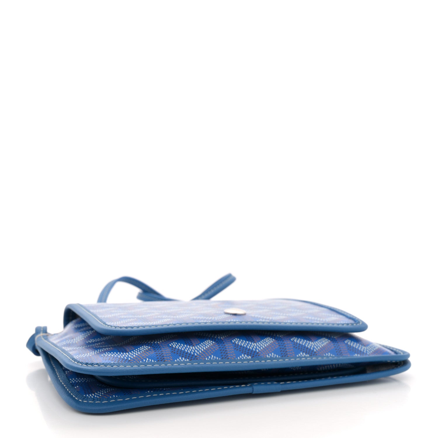Goyard Goyardine Plumet Wallet Clutch Sky Blue 4 of 10