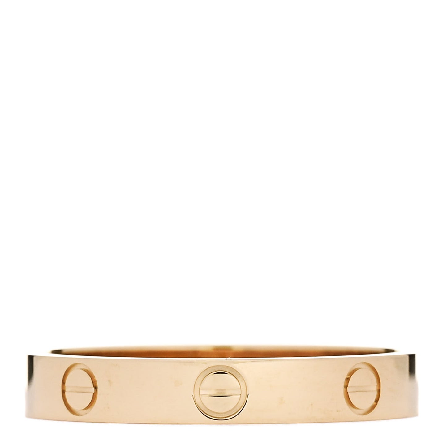 18K Yellow Gold 3.5mm LOVE Wedding Band Ring 63 10.25