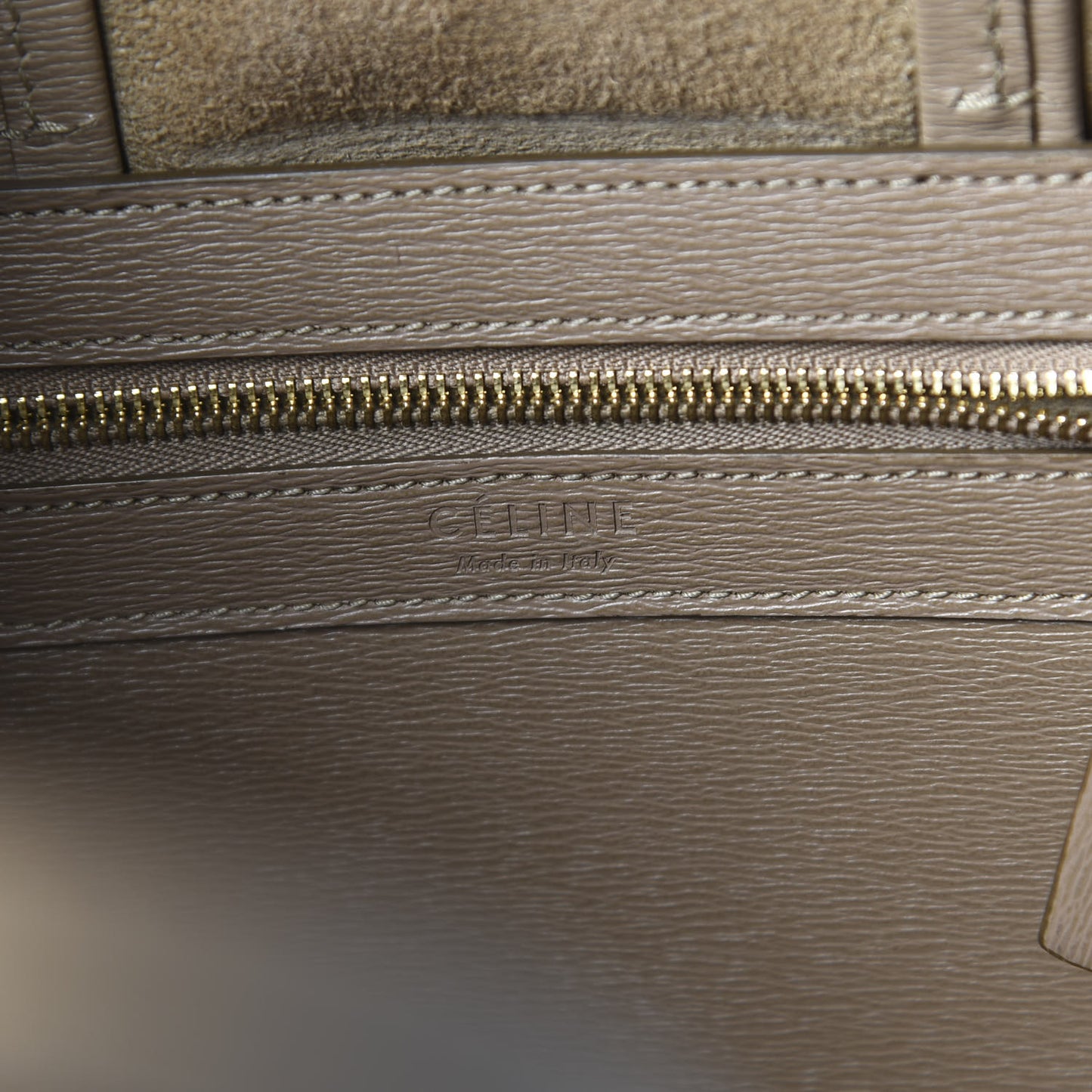 Liege Calfskin Small Vertical Cabas Taupe