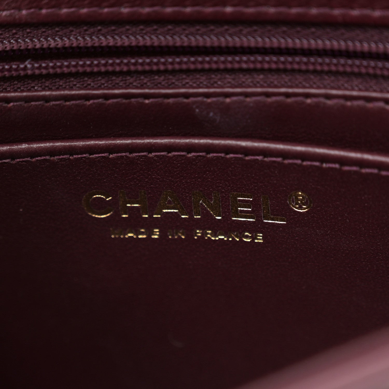 Chanel Lambskin CC Flap Top Handle Bag Burgundy 6 of 10