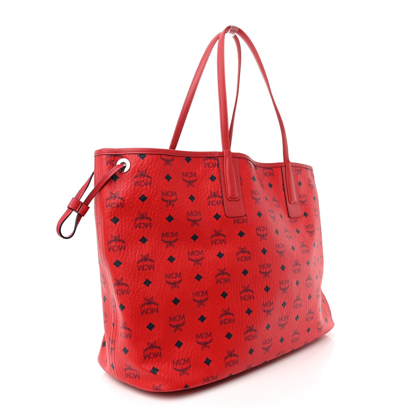 Visetos Large Liz Reversible Shopper Tote Ruby Red
