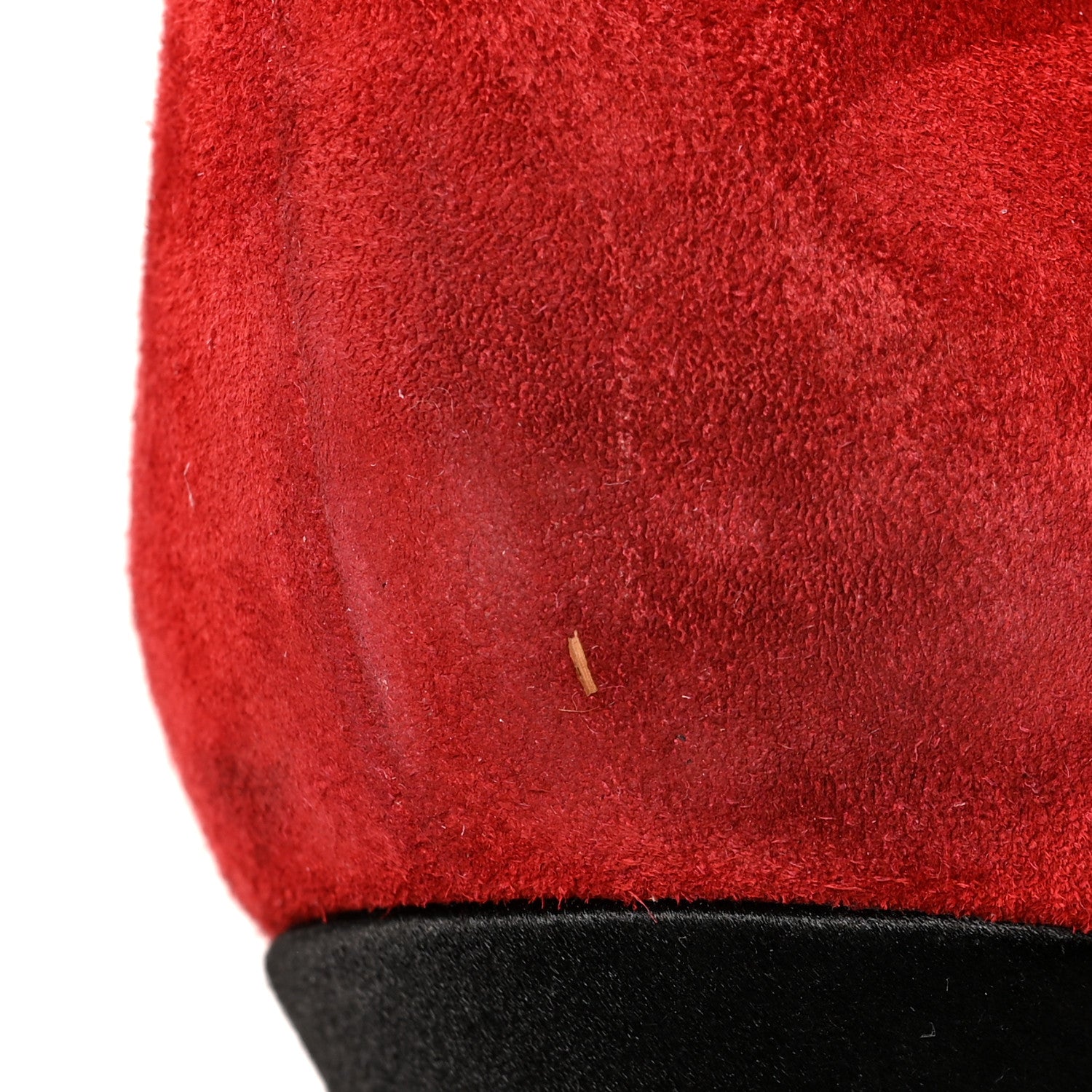 Chanel Suede Calfskin Satin Gabrielle Cap Toe Short Boots 39 Red Black 8 of 8