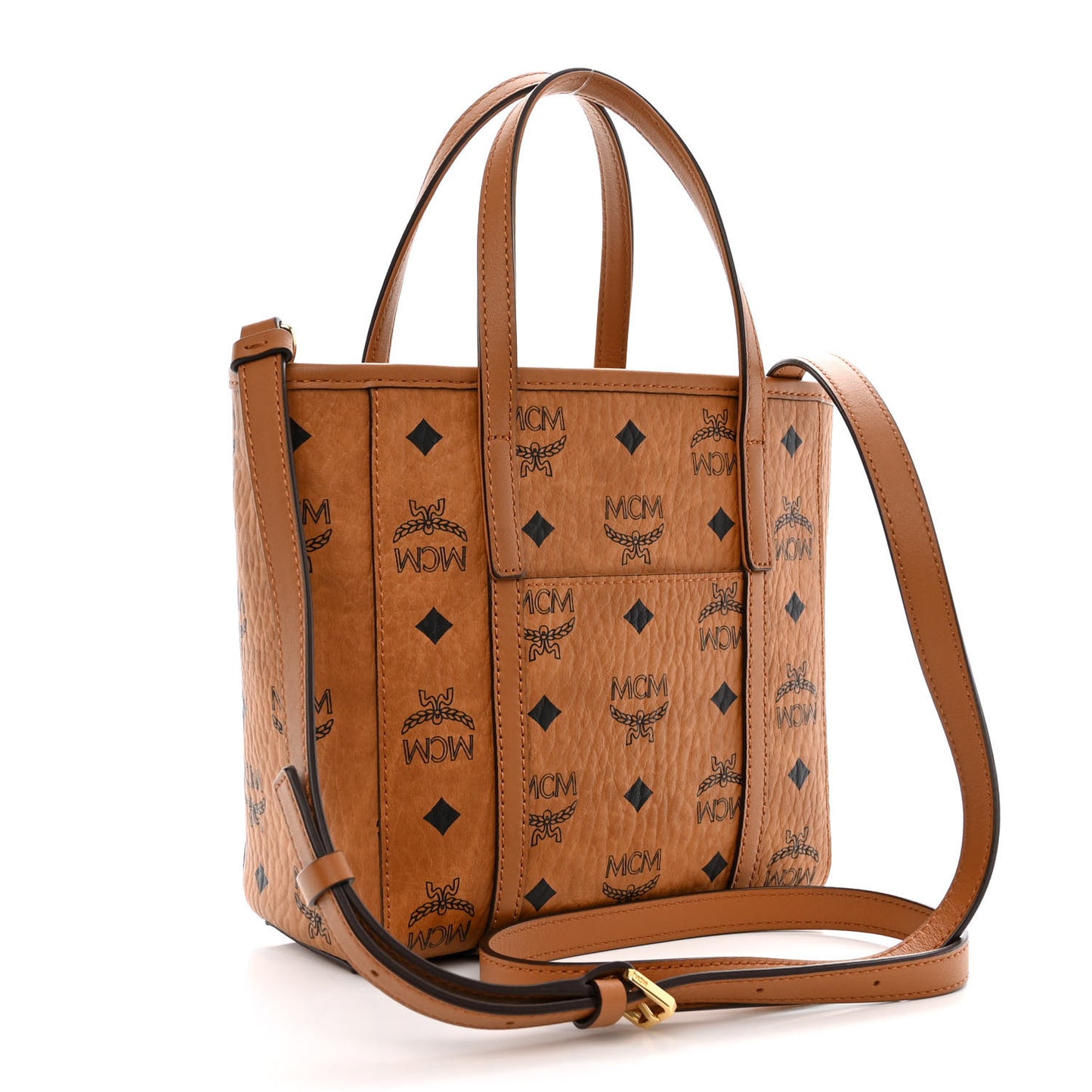 Visetos Mini Toni Shopper Tote Cognac