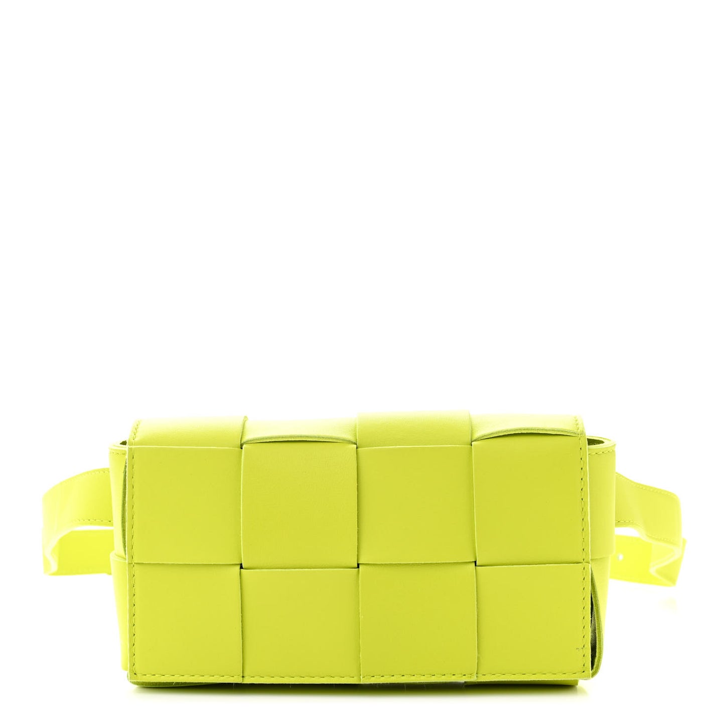 Nappa Intreccio Cassette Belt Bag Kiwi