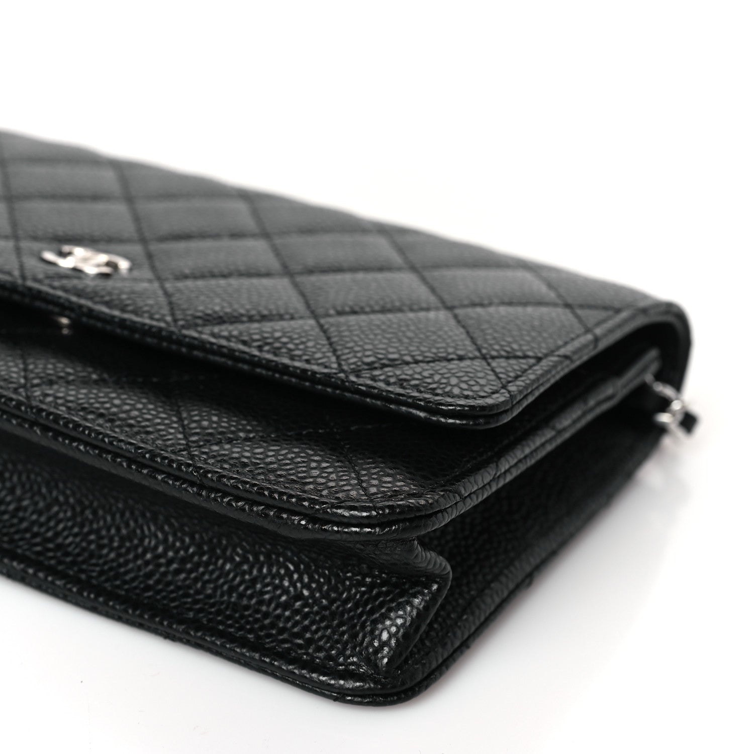 Chanel Caviar Quilted Wallet on Chain WOC Black 9 of 10