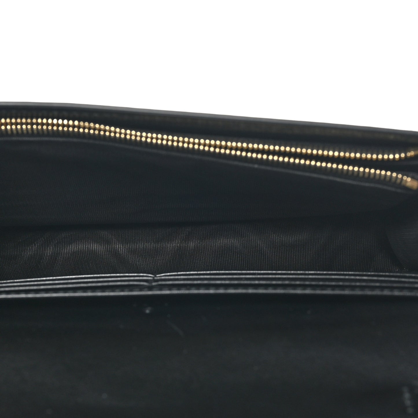 Calfskin GG Matelasse Chain Wallet Black