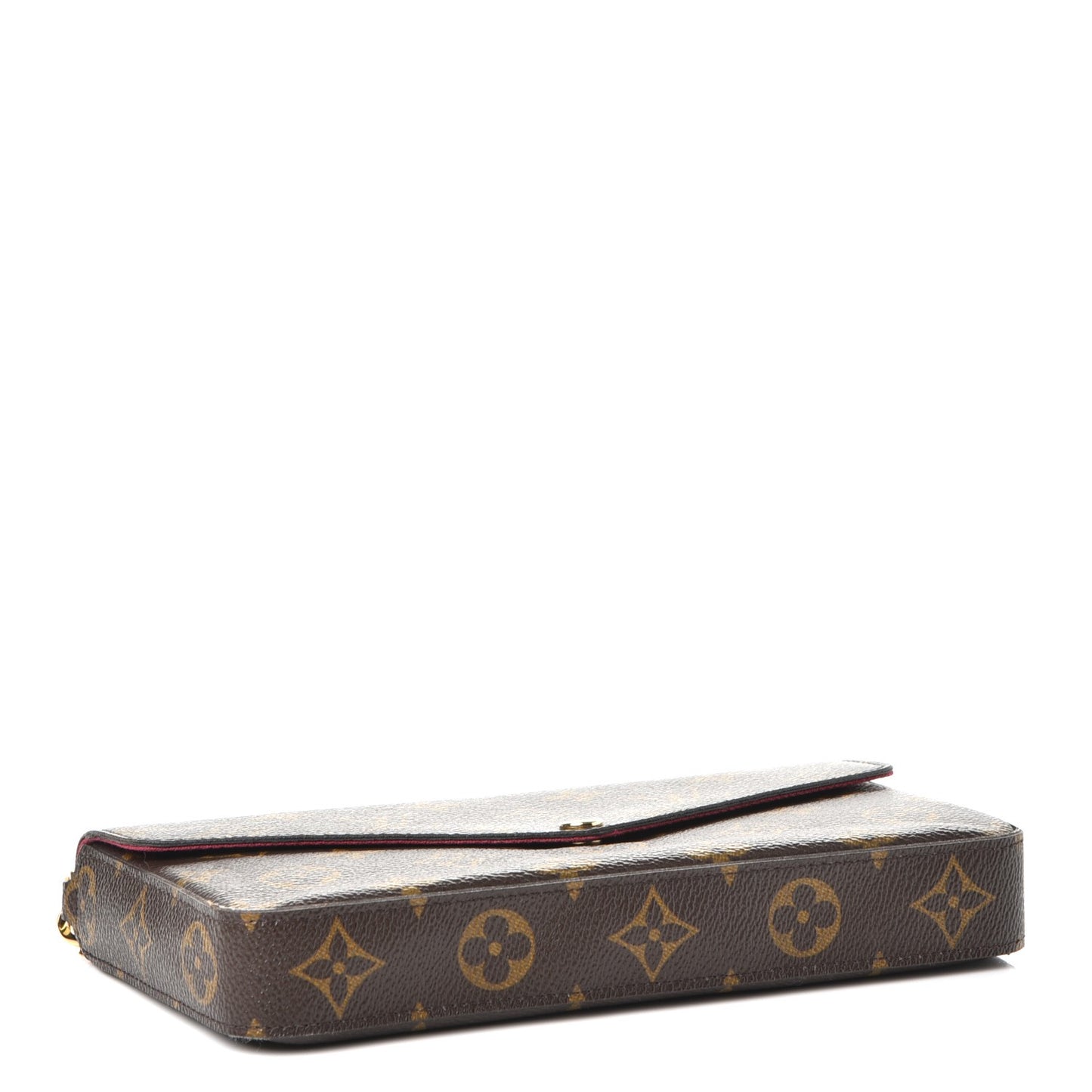 Monogram Pochette Felicie Chain Wallet Fuchsia