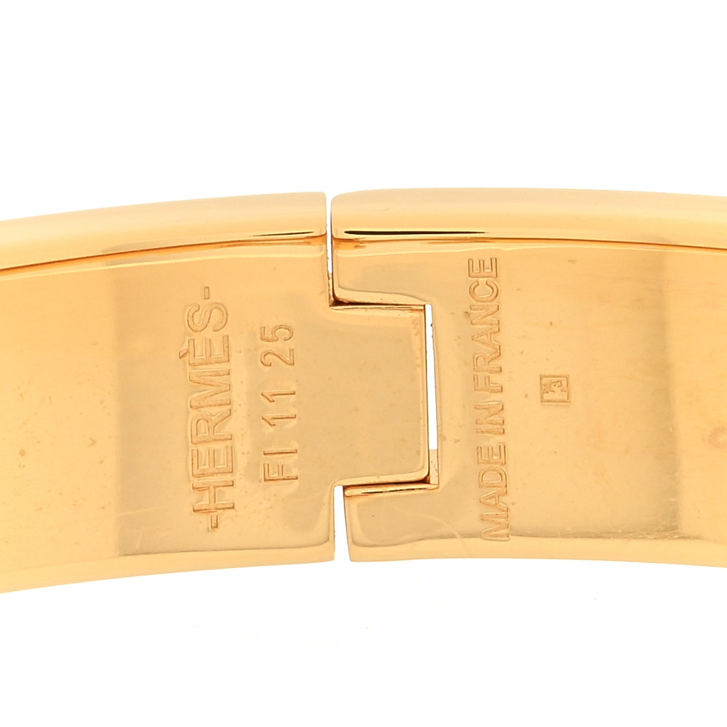 Enamel Narrow Clic Clac H Bracelet PM Jaune Citron
