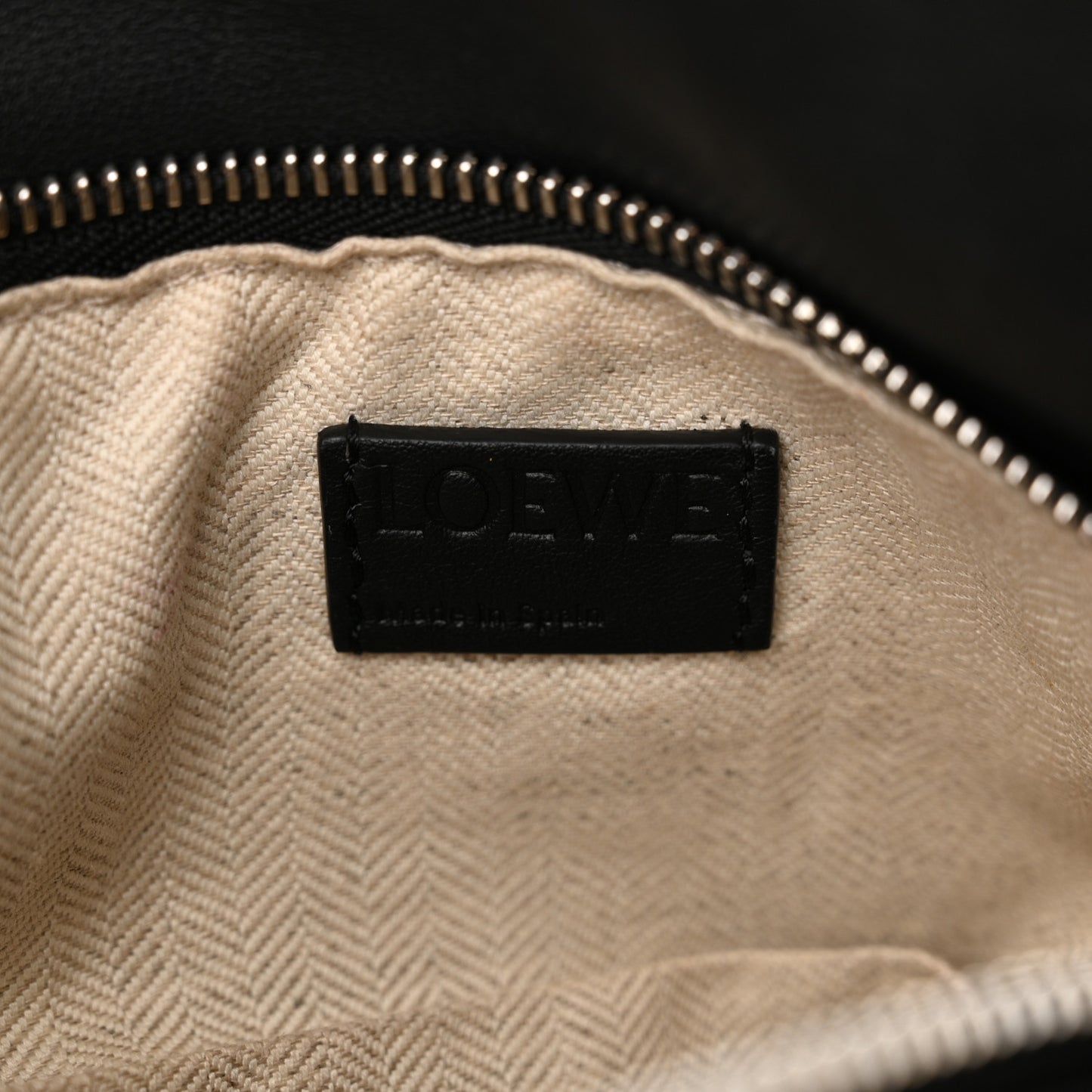Calfskin Small Puzzle Bag Black