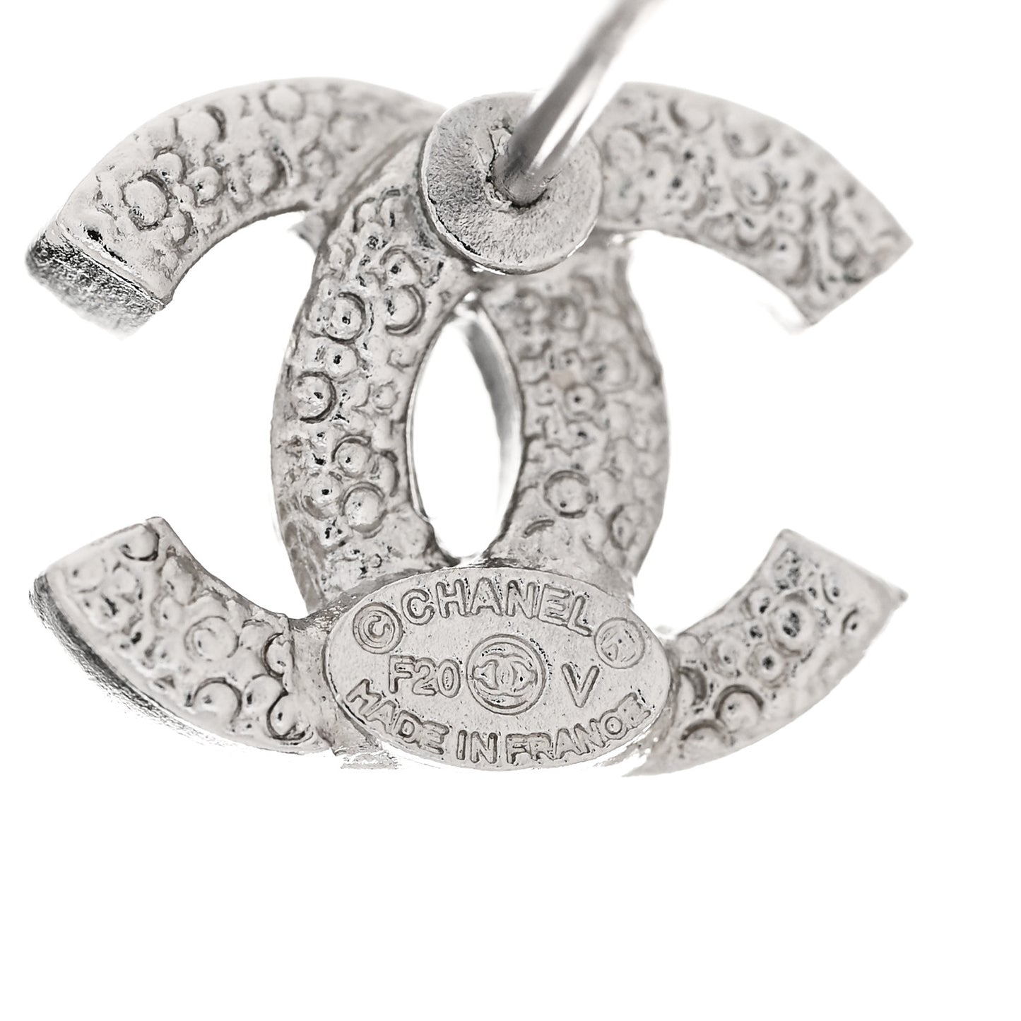 Crystal Mini Timeless CC Earrings Silver