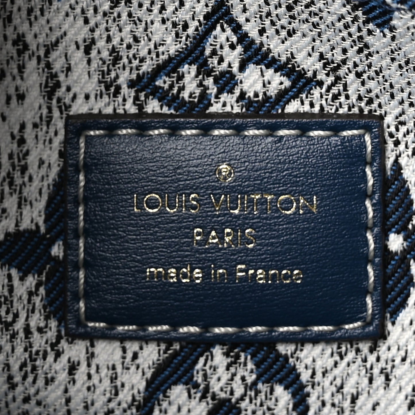 Monogram Jacquard Denim Onthego MM Bleu