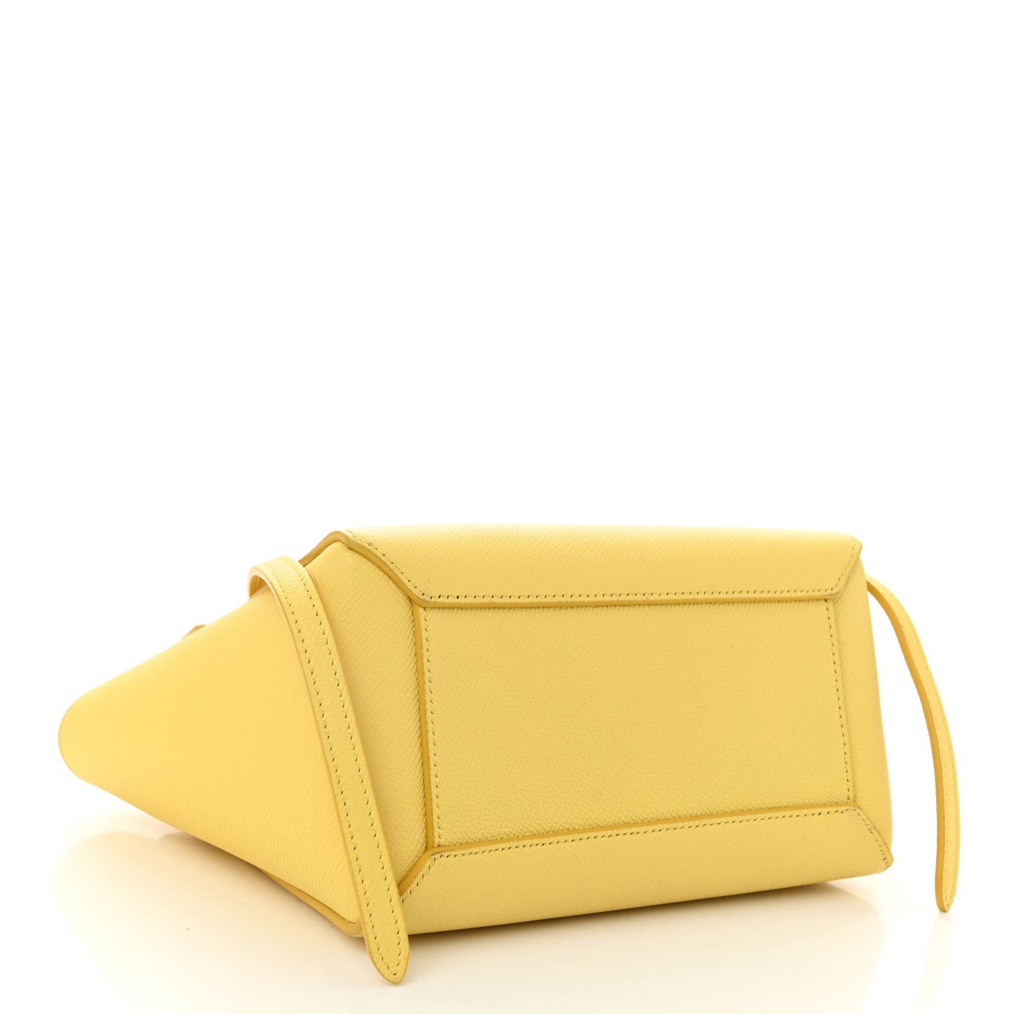 Grained Calfskin Nano Belt Bag Citron