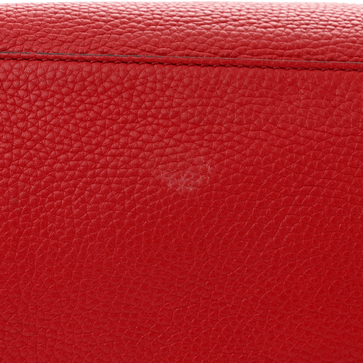 Gucci Pebbled Calfskin Medium Soho Chain Shoulder Bag Tabasco Red 14 of 17