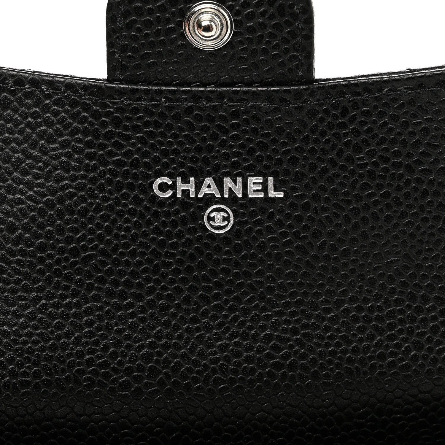 Chanel Caviar Quilted Flap Card Holder Wallet Black 6 of 9