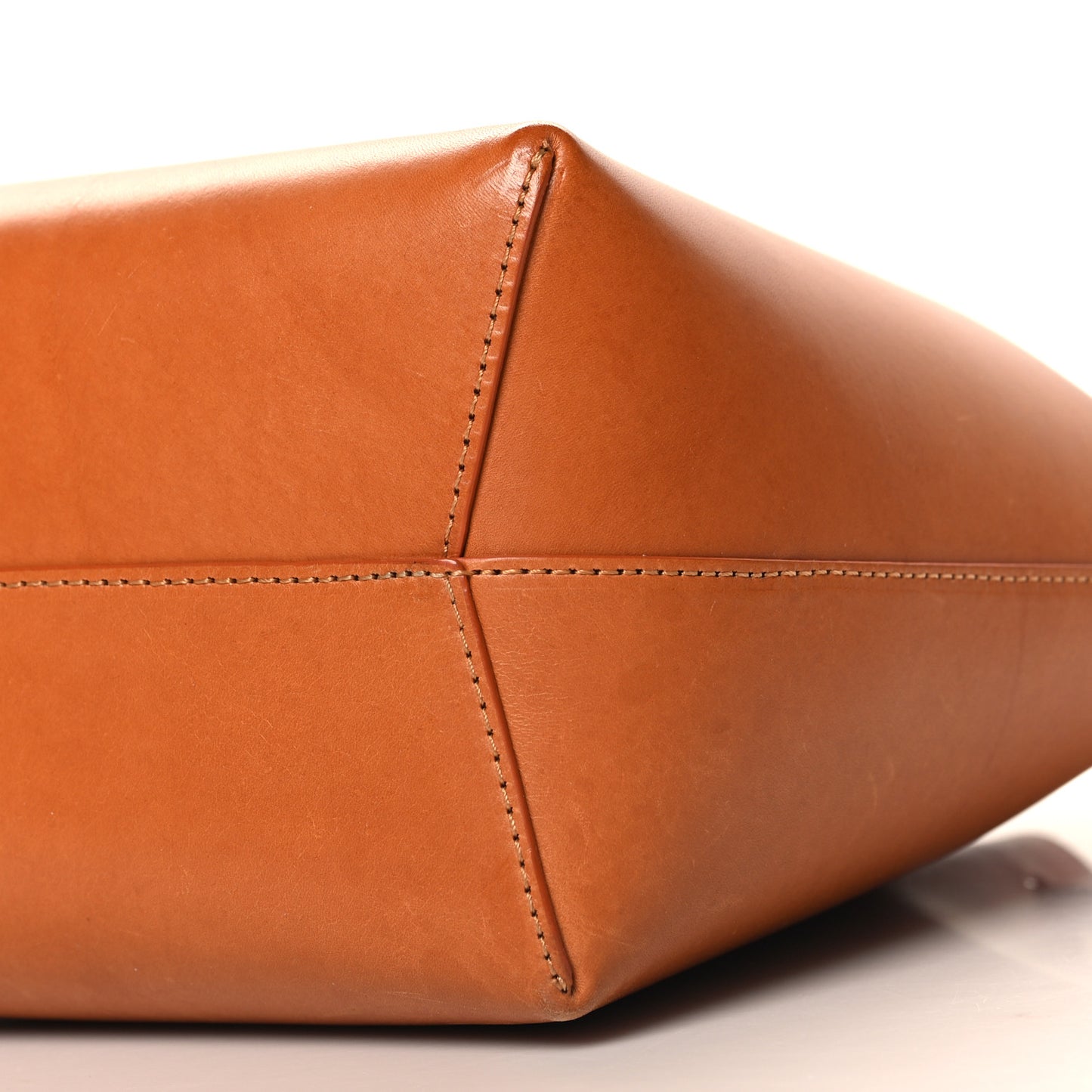 Vegetable Tanned Calfskin Mini Bucket Bag Cammello Rosa