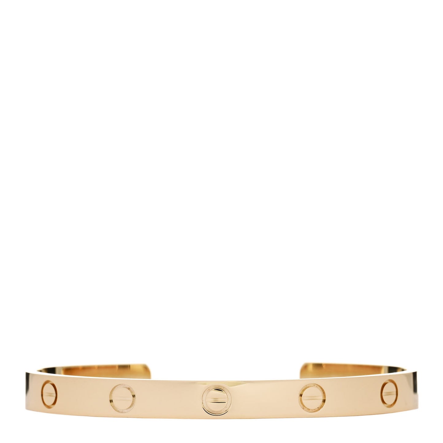 18K Yellow Gold LOVE Cuff Bracelet 18