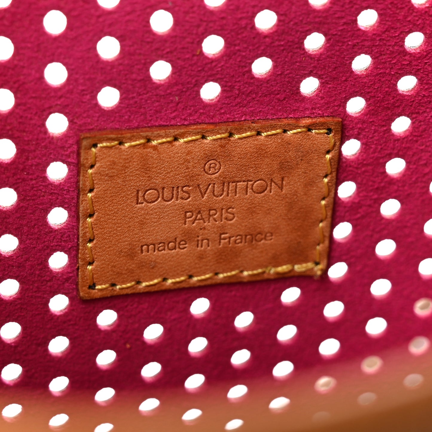 Monogram Perforated Musette Fuchsia