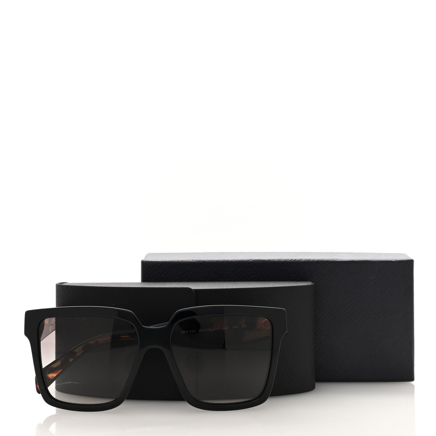 Acetate Square Sunglasses SPR 24Z Black Tortoise