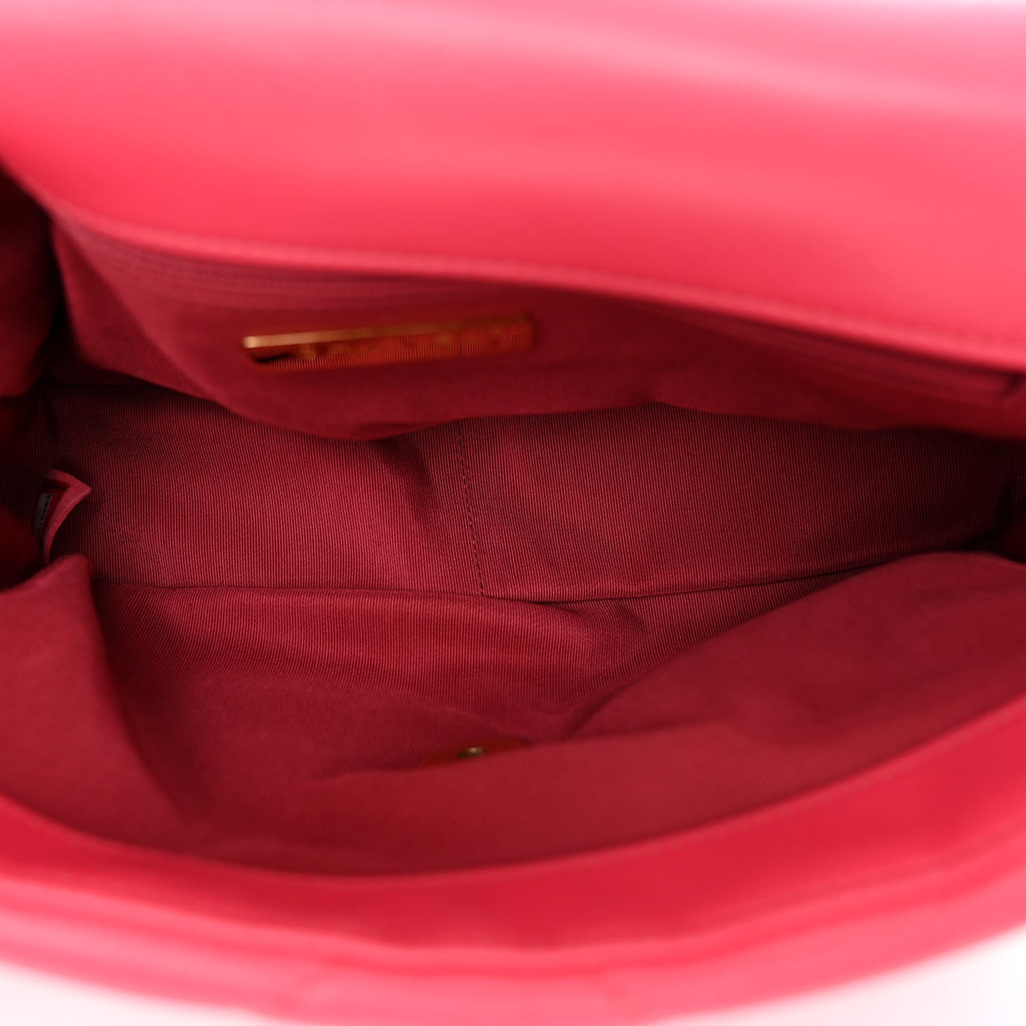 Shiny Goatskin Quilted Medium Chanel 19 Flap Pink