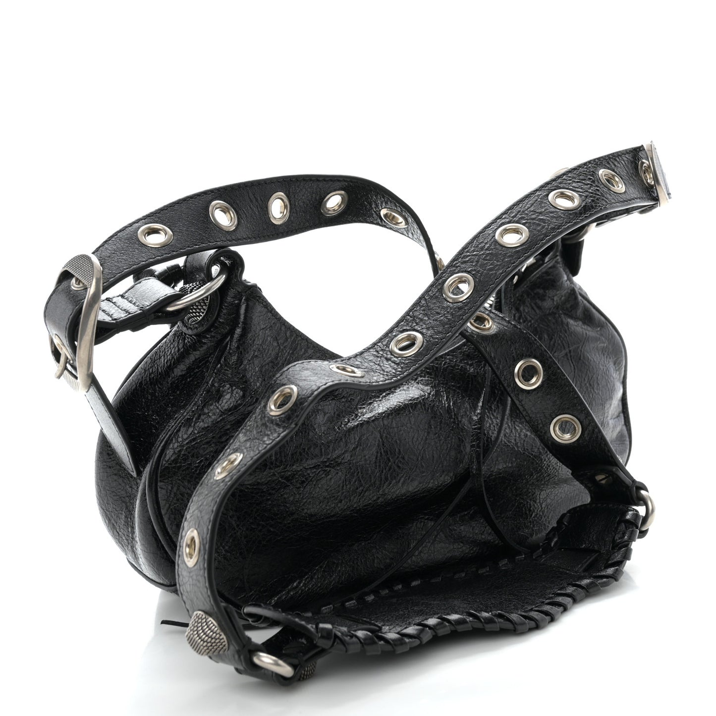 Agneau Arena Le Cagole Shoulder Bag XS Black