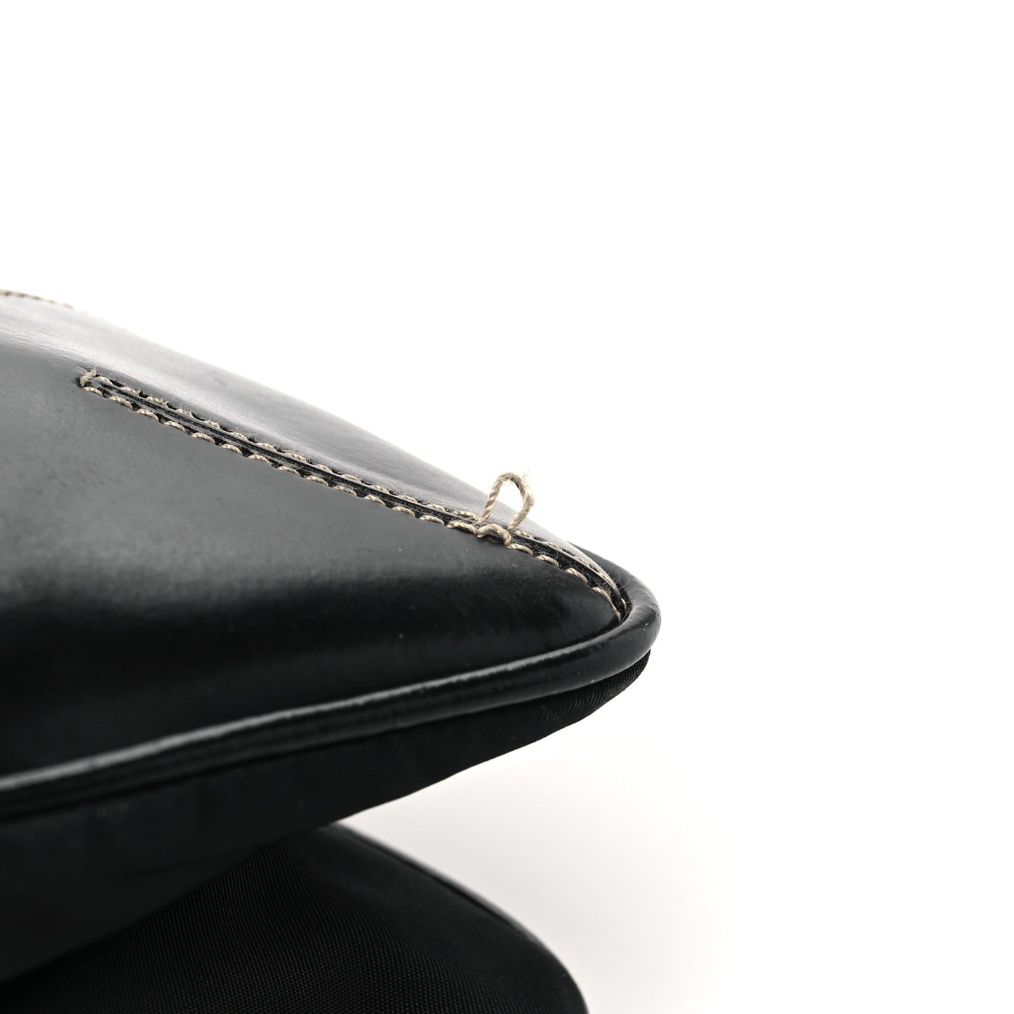 Tessuto Light Nylon Soft Calf Shoulder Bag Black