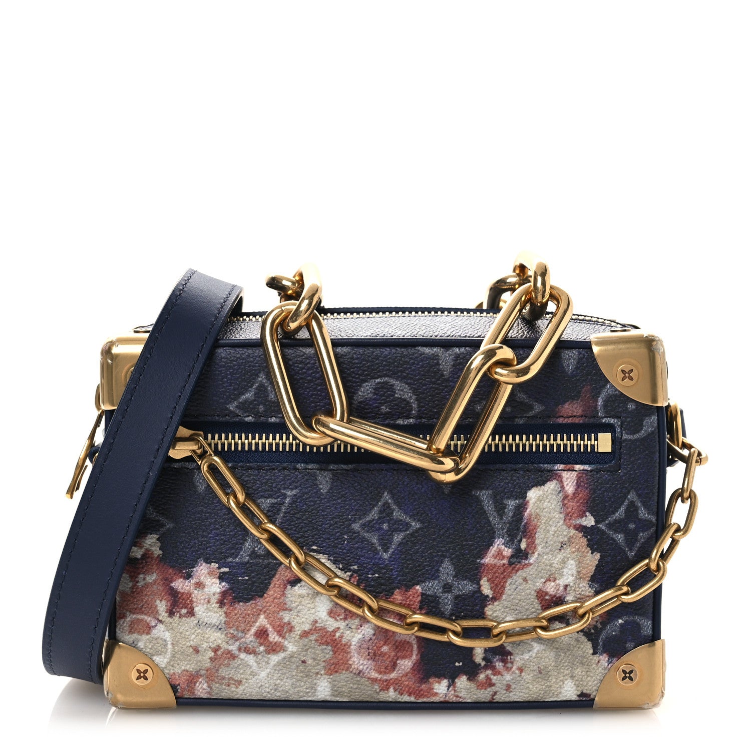 Louis Vuitton Monogram Bleach Mini Soft Trunk Ink Blue 1808844