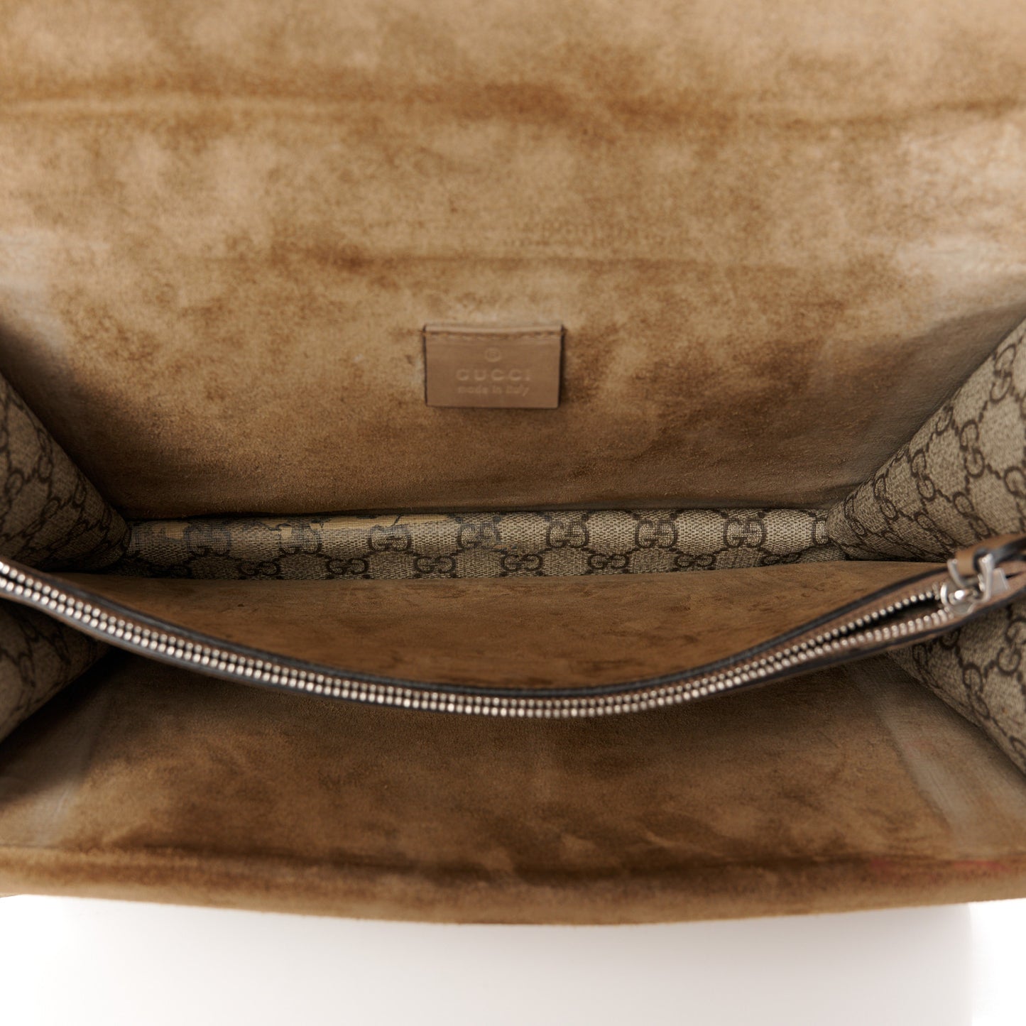 GG Supreme Monogram Medium Dionysus Shoulder Bag Taupe