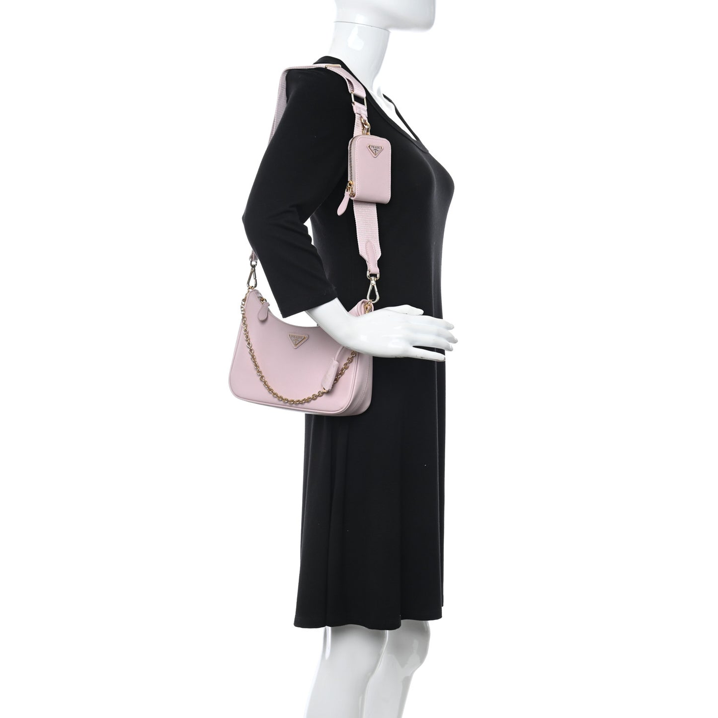 Nylon Re-Edition 2005 Shoulder Bag Alabastro