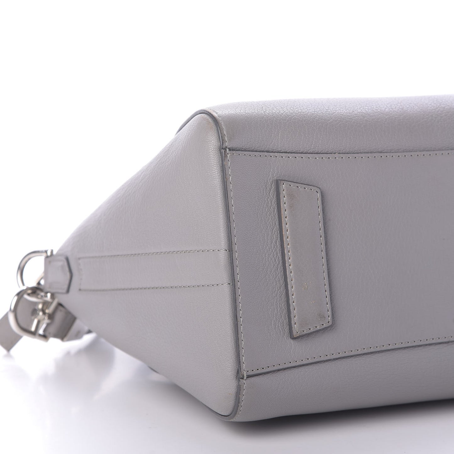 Sugar Goatskin Small Antigona Pearl Grey