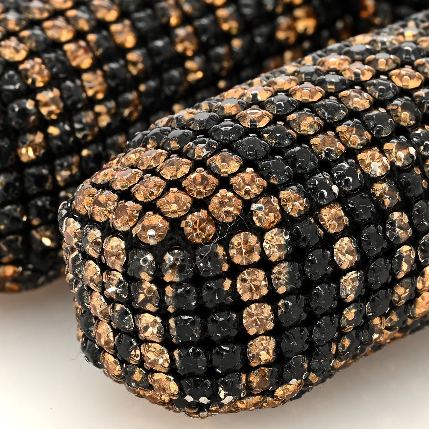 Crystal Mesh Tiger Beiress Wristlet Black Multicolor