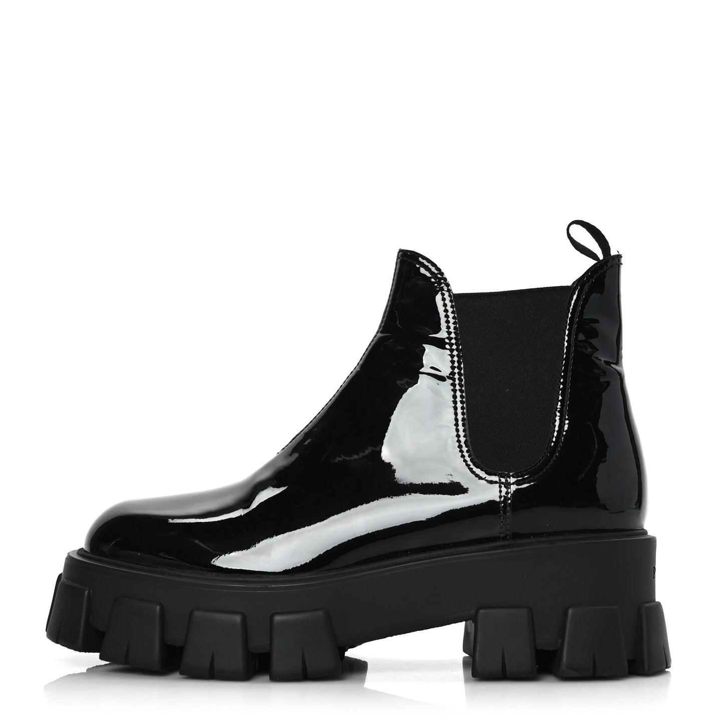 Vernice Monolith Chelsea 55mm Ankle Boots 41 Black