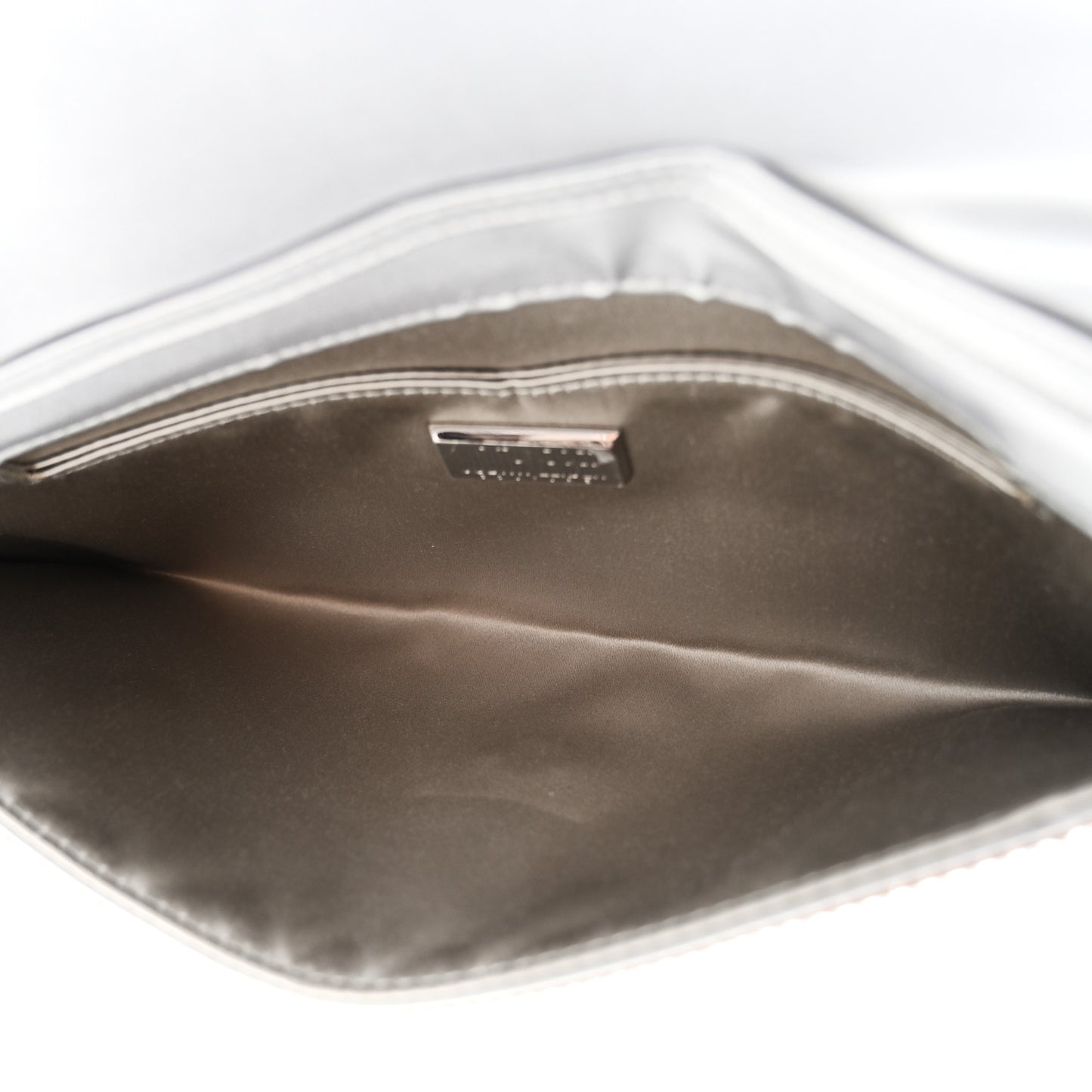 Swarovski Crystal Envelope Clutch Silver