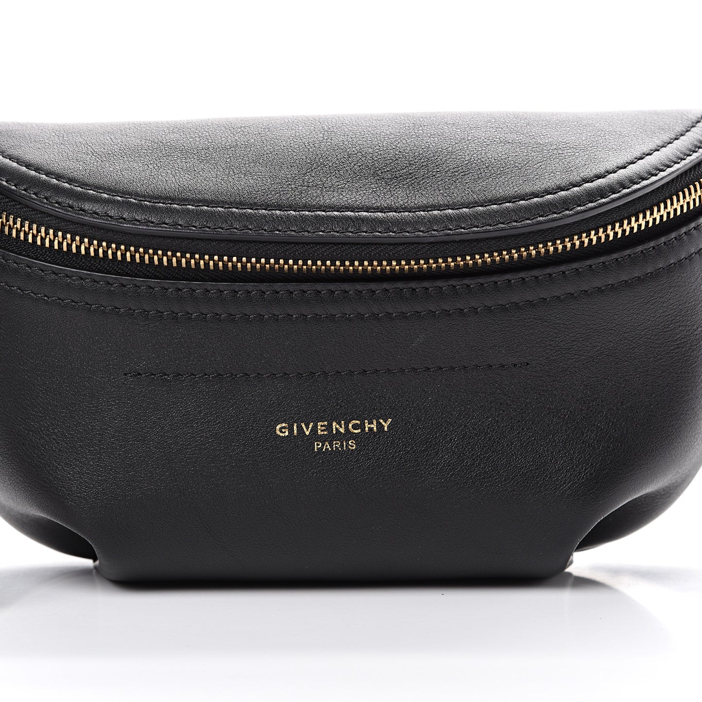 Calfskin Mini Whip Belt Bag Black