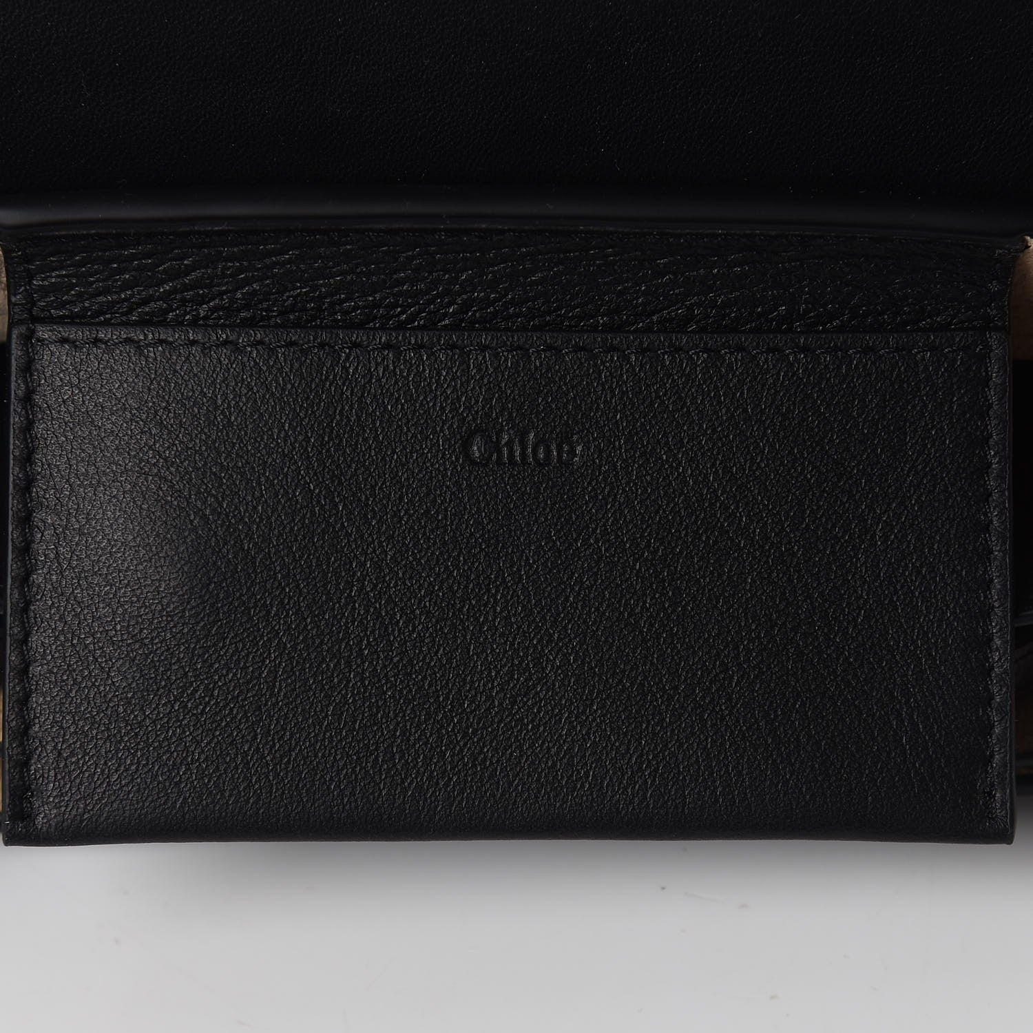 Chloe Smooth Calfskin Drew Bijou Clutch Black 8 of 11