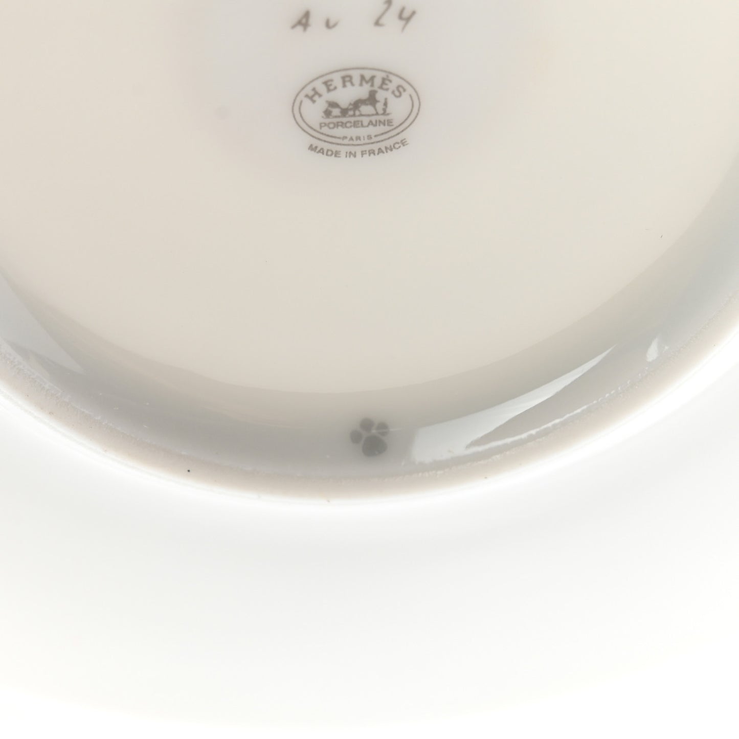 Porcelain Mosaique Au 24 Gold Tea Cup And Saucer Set Of 2