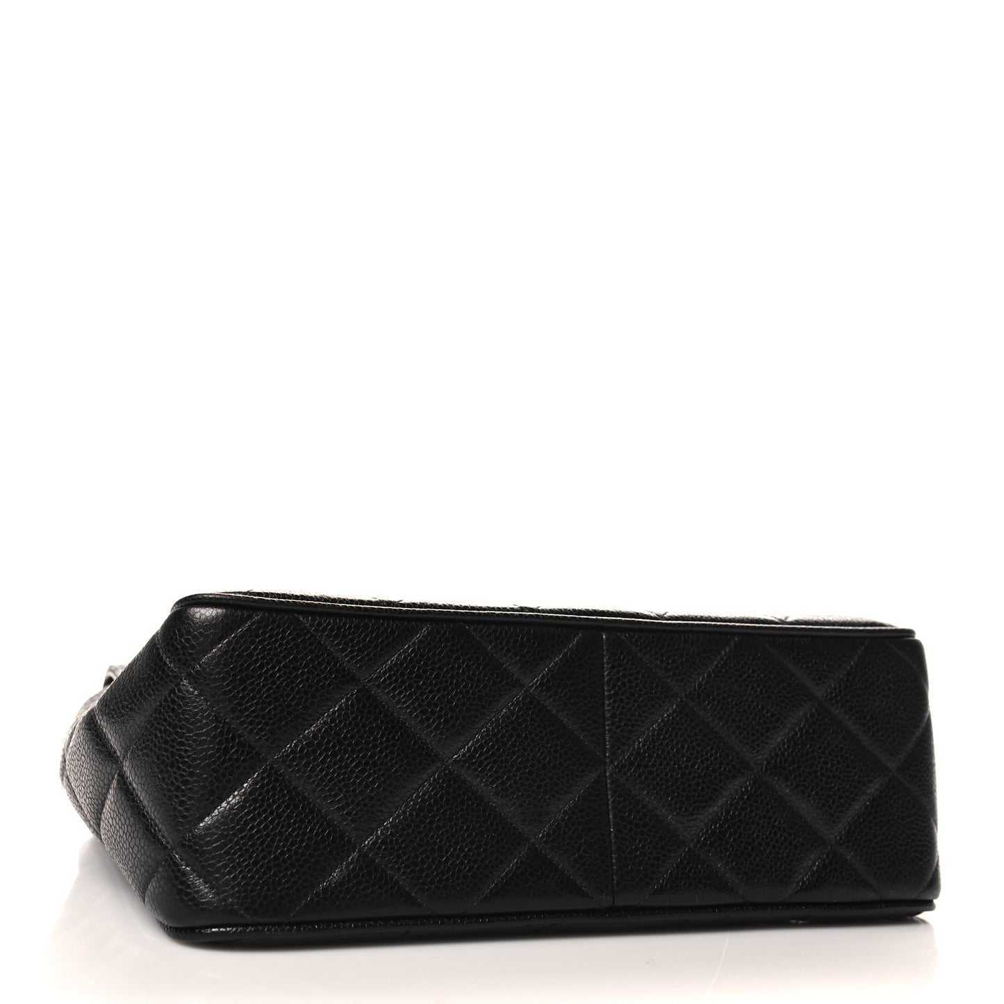 Caviar Quilted Jumbo Square Flap Black