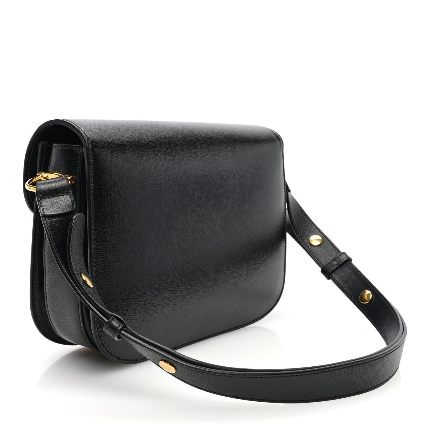 Azalea Calfskin Horsebit 1955 Shoulder Bag Black