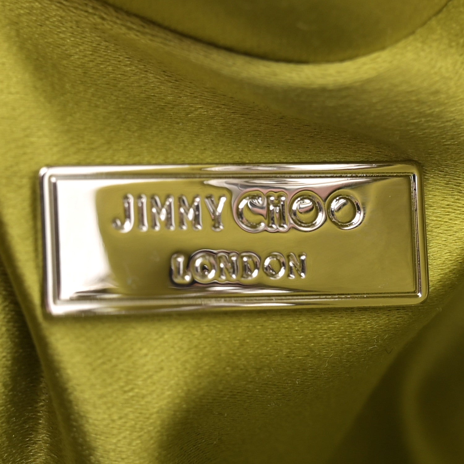 Jimmy Choo Satin Crystal Embellished Bon Bon Bag Lime 6 of 12