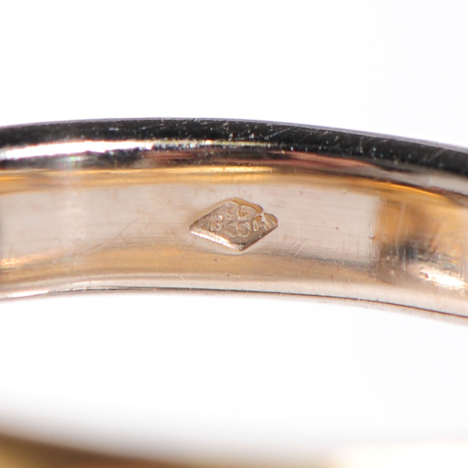 Cartier 18K Yellow White Gold White Gold Toi et Moi Ring 52 6 7 of 10