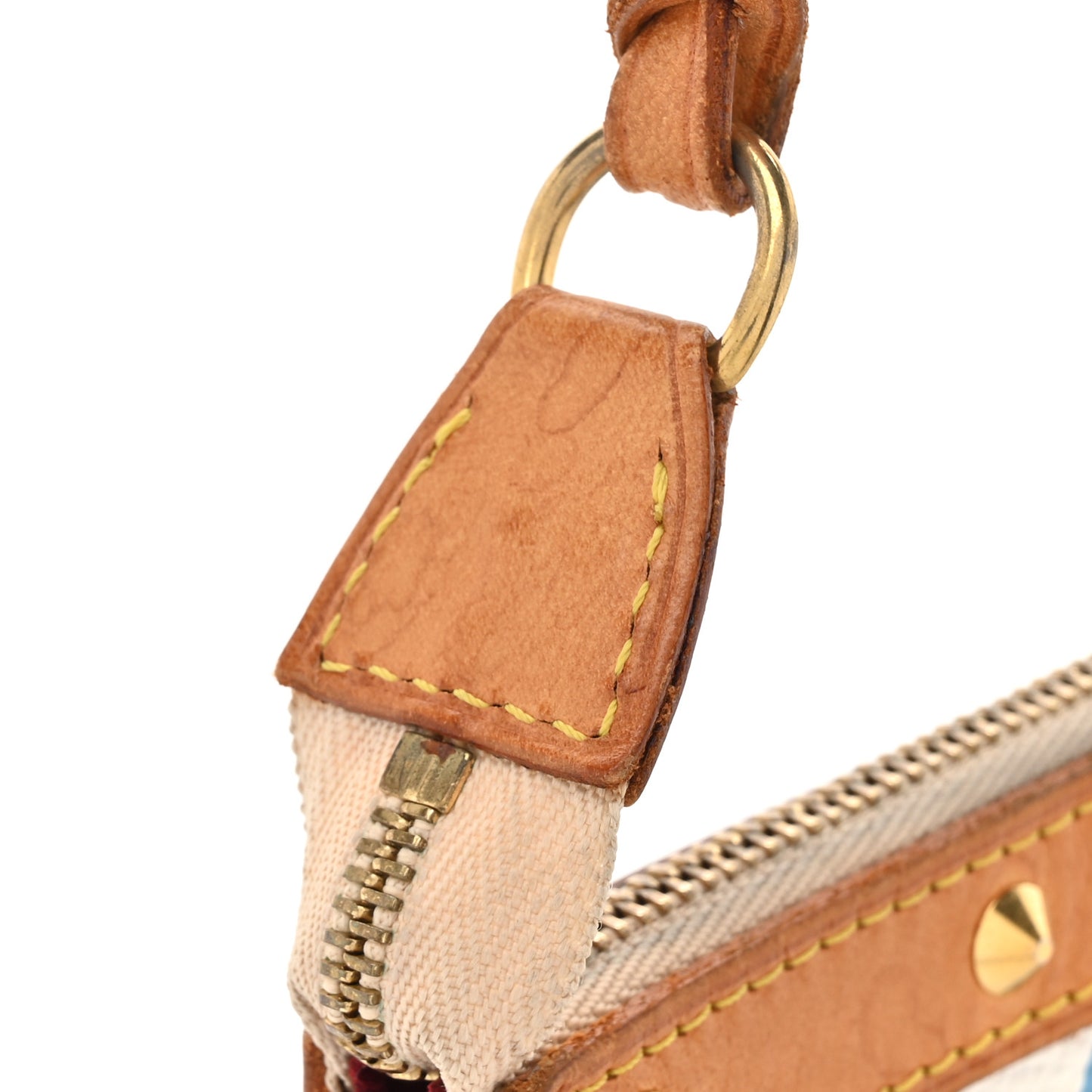 Monogram Multicolor Pochette Accessories White