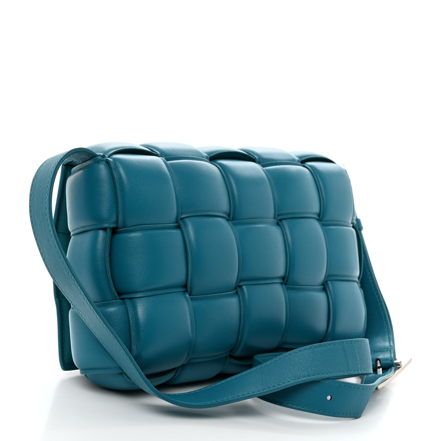 Nappa Maxi Intreccio Padded Cassette Crossbody Bag Blaster