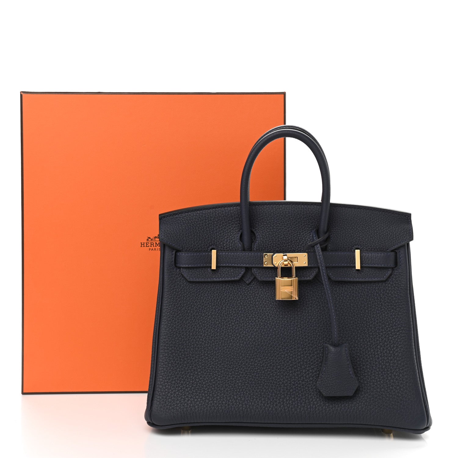 Hermes Togo Birkin 25 Bleu Nuit 11 of 11