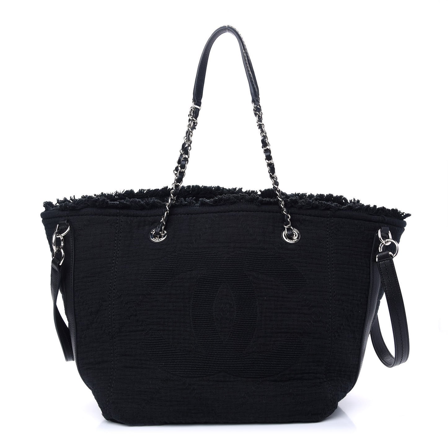 Canvas Small Double Face Tote Black