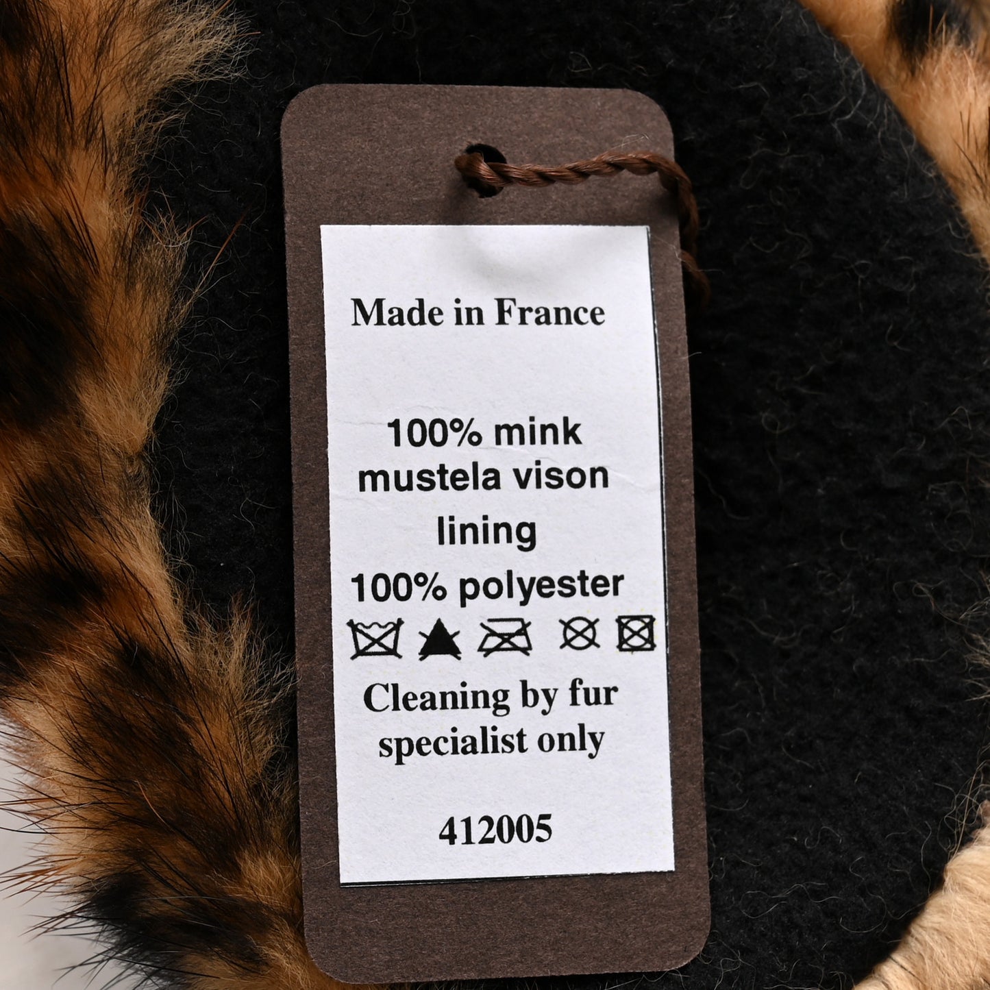 Mink Leopard Earmuffs Brown