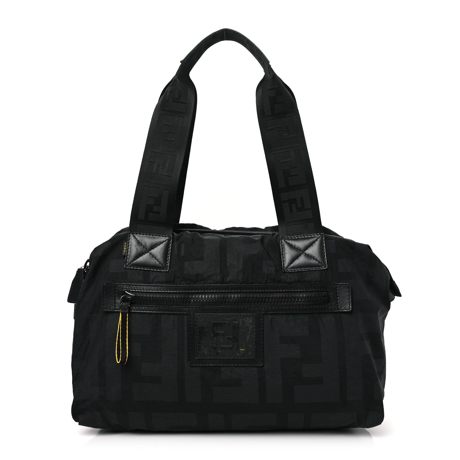 Fendi Nylon FF Shoulder Bag Black 1 of 11