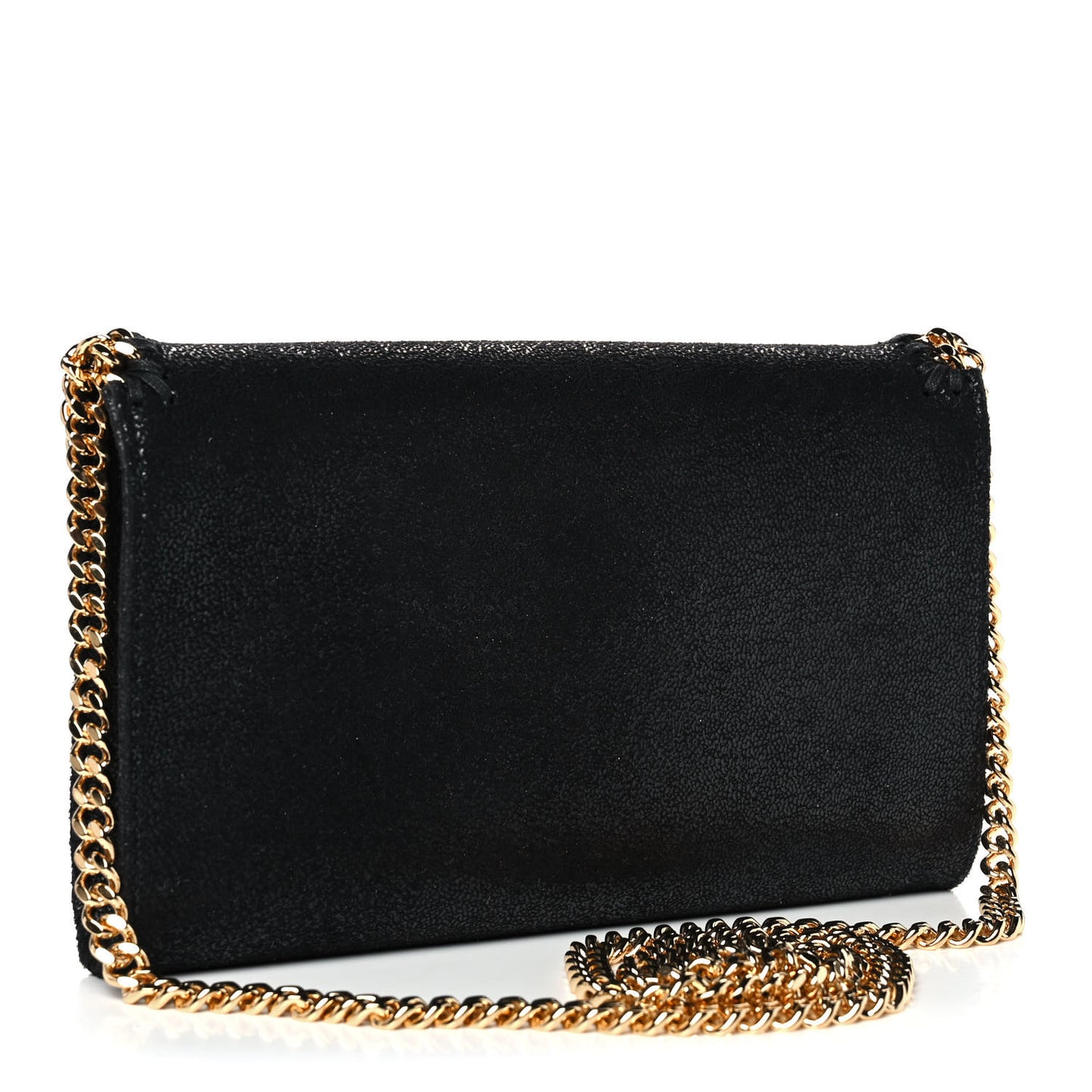 Shaggy Deer Mini Falabella Crossbody Bag Black