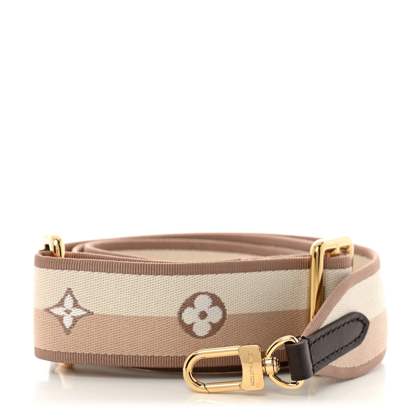 Jacquard Speedy Bandouliere 20 Shoulder Strap Beige Brown