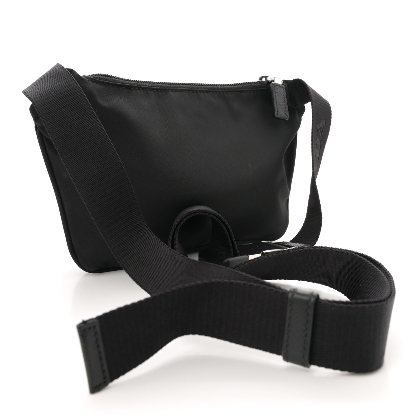 Re-Nylon Saffiano Belt Bag Black