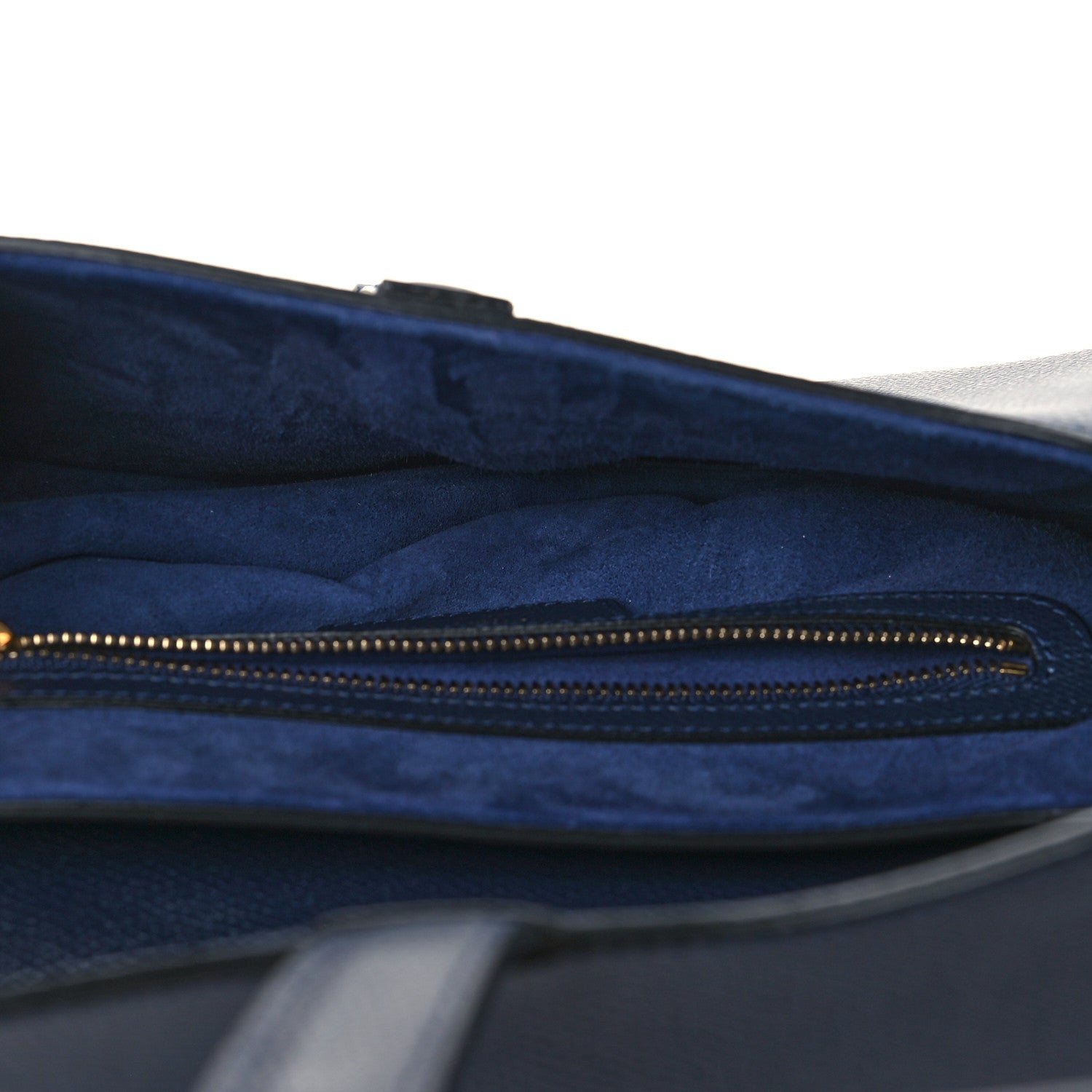 Christian Dior Grained Calfskin Saddle Bag Navy 4 of 8