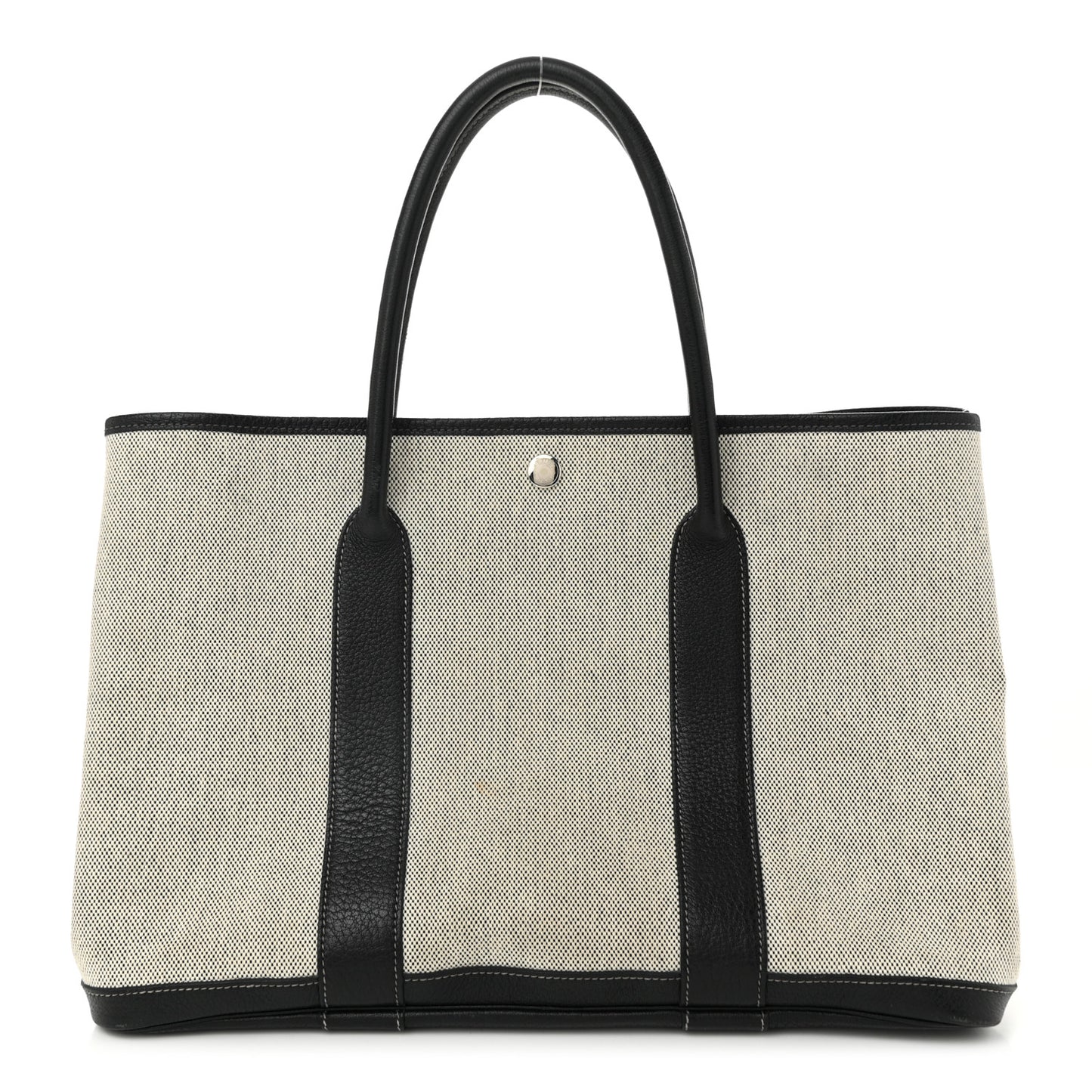 Toile Negonda Garden Party 36 MM Tote Black Ecru
